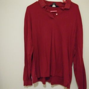 Reddish brown top, long sleeve in Women